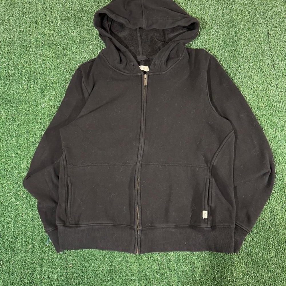 UGG Mens Full Zip Hoodie Black Size Large Fits Small Streetwear 0313